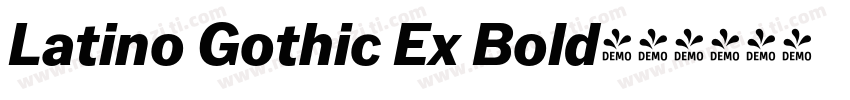 Latino Gothic Ex Bold字体转换